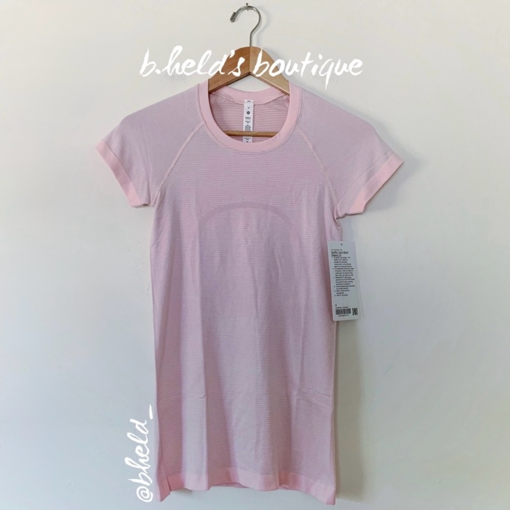 lululemon Swiftly Tech Short Sleeve Shirt 2.0 Strawberry Milkshake Sz 4 New NWT